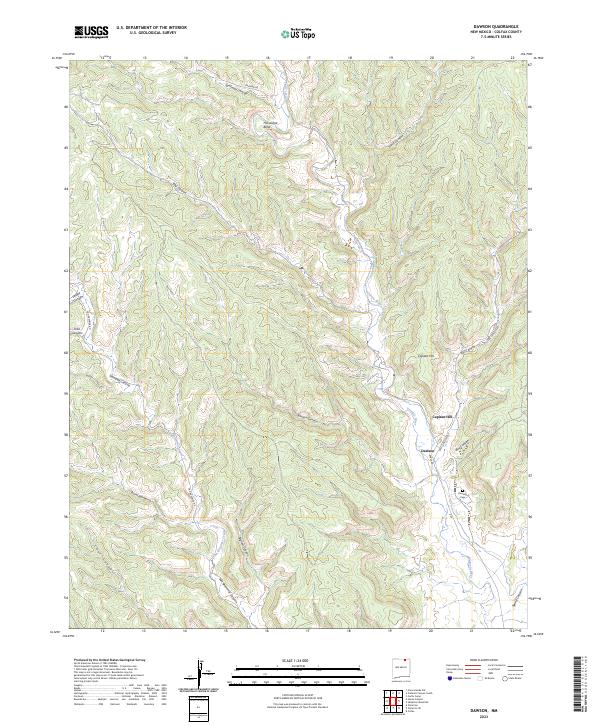 USGS Topographic Map – Dawson