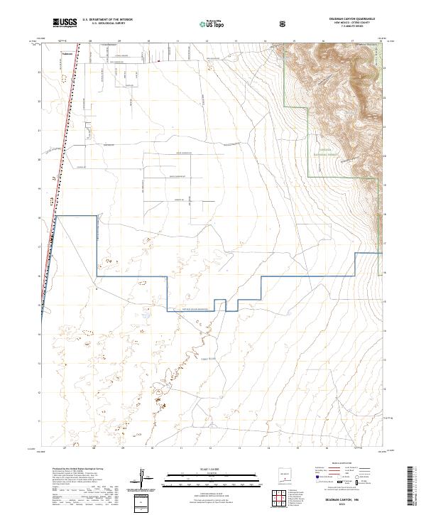 USGS Topographic Map – Deadman Canyon