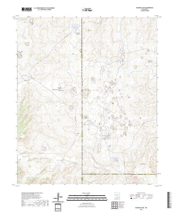 USGS Topographic Map – Deadman Lake