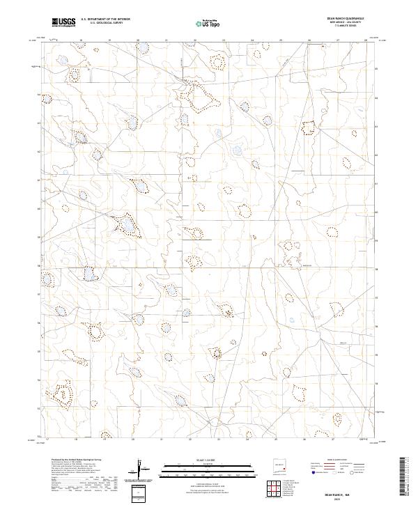 2023 Map of Dean Ranch, 2023 Print