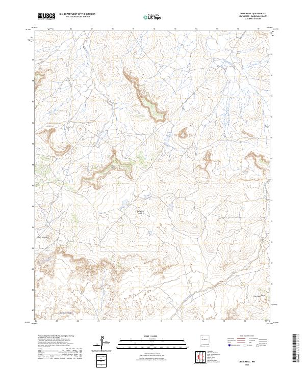 USGS Topographic Map – Deer Mesa