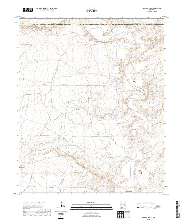 USGS Topographic Map – Deering Place