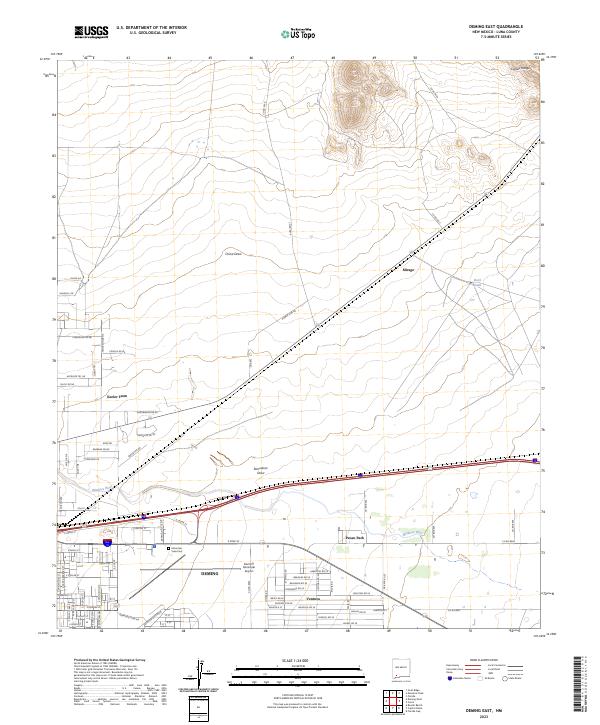 USGS Topographic Map – Deming East
