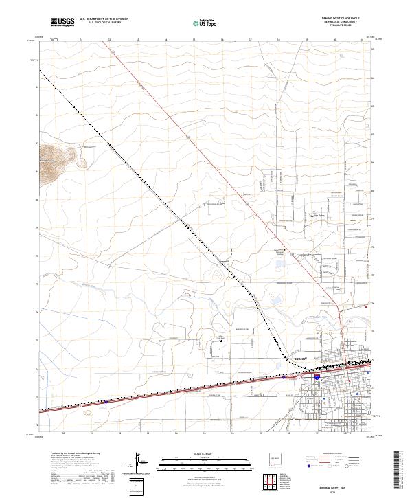 USGS Topographic Map – Deming West