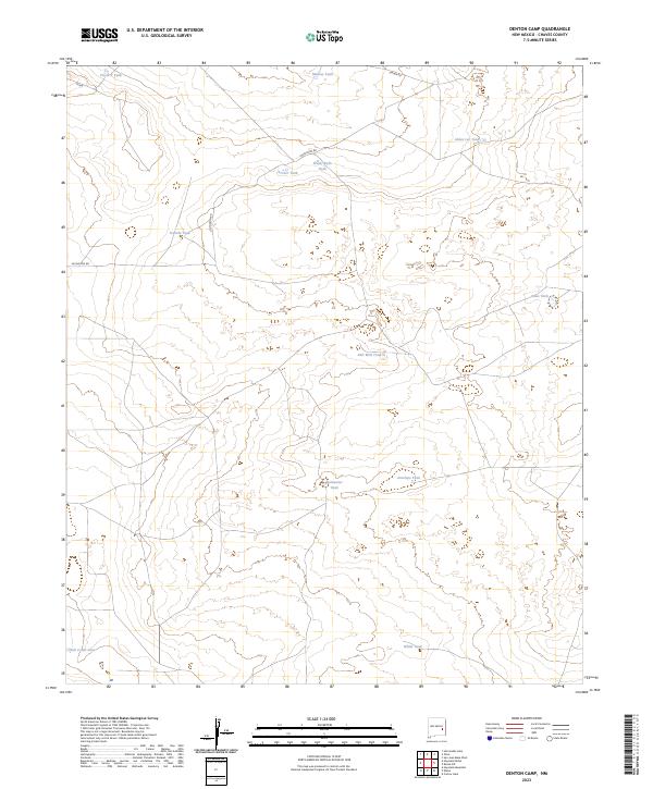 USGS Topographic Map – Denton Camp