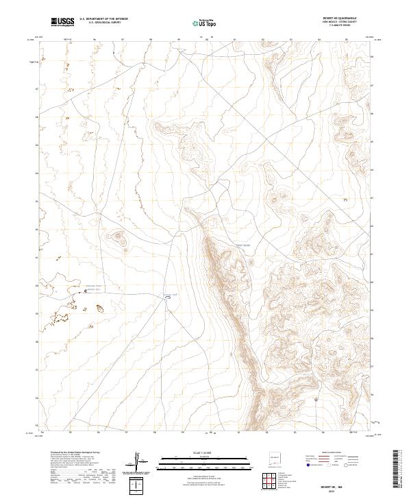 USGS Topographic Map – Desert NE