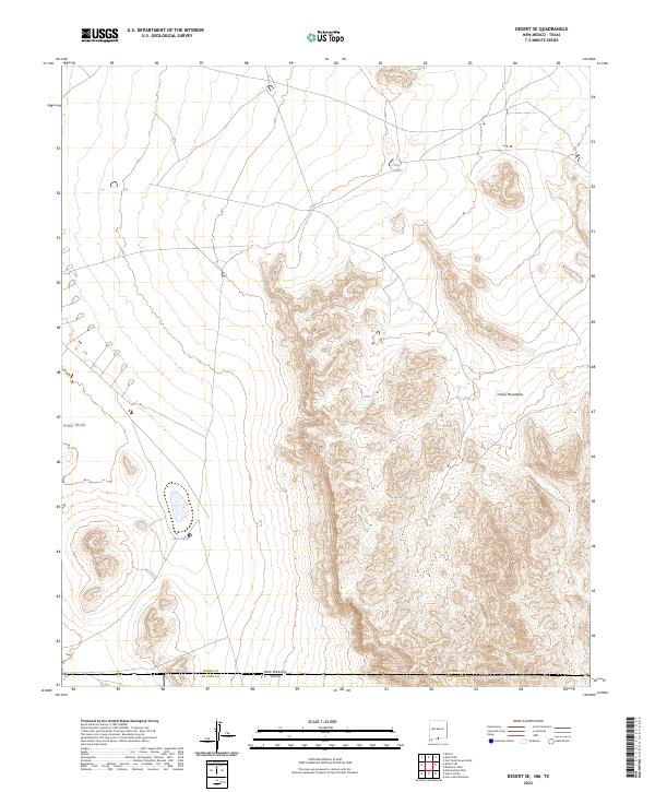 USGS Topographic Map – Desert SE