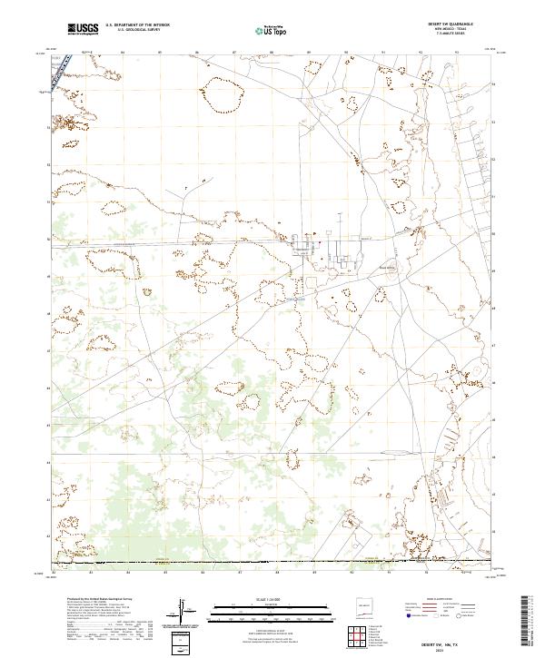 USGS Topographic Map – Desert SW