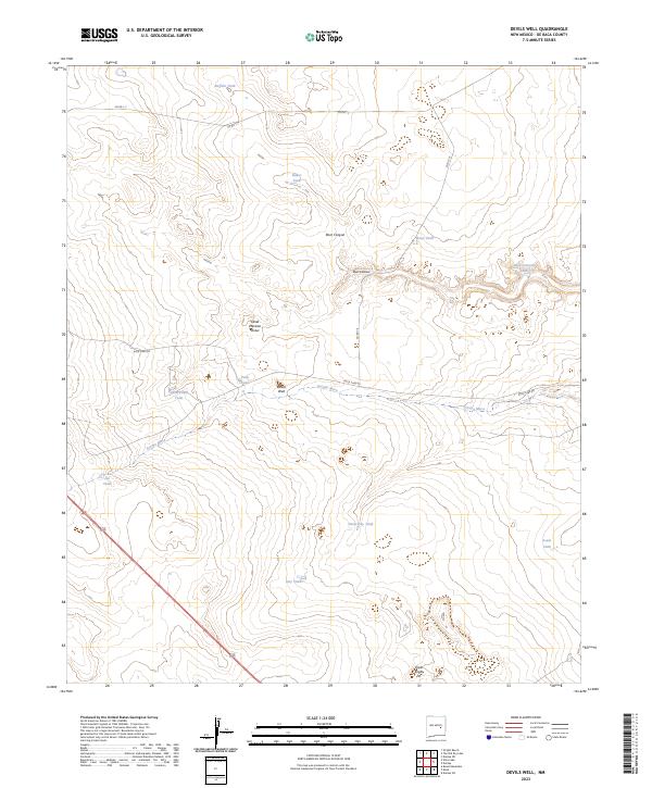 USGS Topographic Map – Devils Well