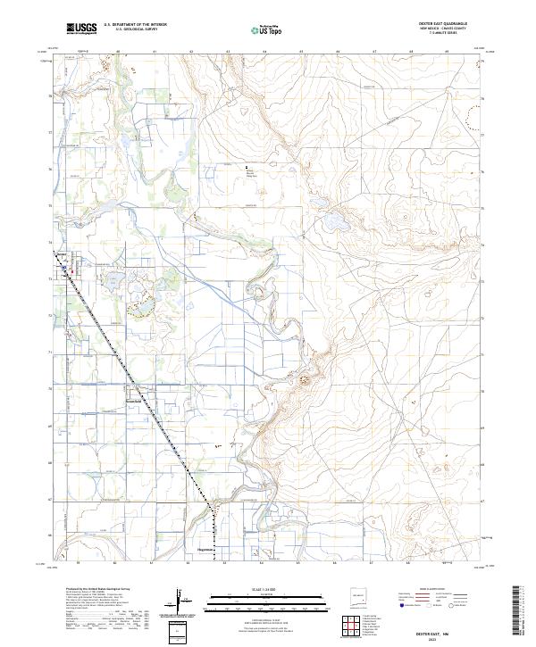 USGS Topographic Map – Dexter East