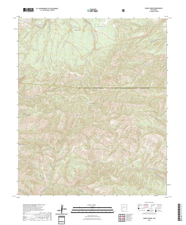 USGS Topographic Map – Diablo Range