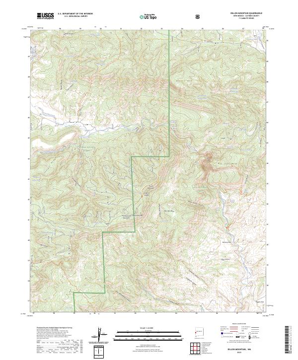 USGS Topographic Map – Dillon Mountain