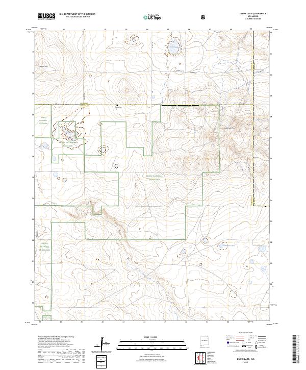 USGS Topographic Map – Divine Lake