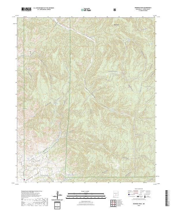 USGS Topographic Map – Domingo Peak