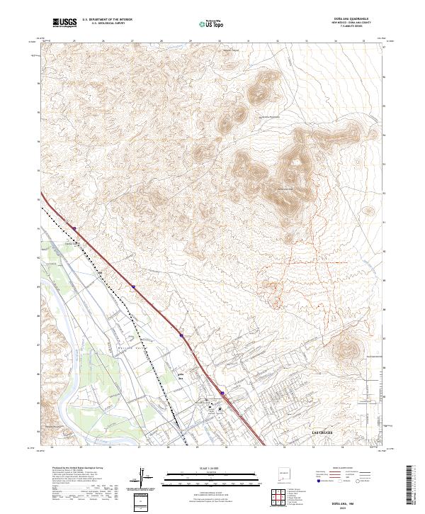 USGS Topographic Map – Dona Ana