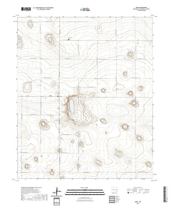 USGS Topographic Map – Dora