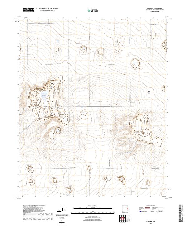 USGS Topographic Map – Dora NW