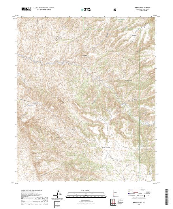 USGS Topographic Map – Dorsey Ranch