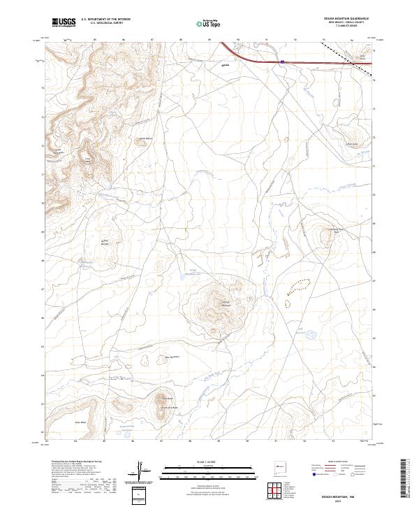 USGS Topographic Map – Dough Mountain