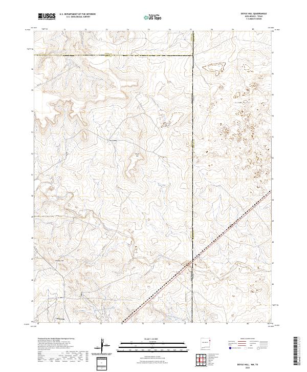 USGS Topographic Map – Doyle Hill