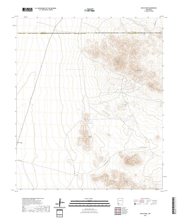 USGS Topographic Map – Doyle Peak