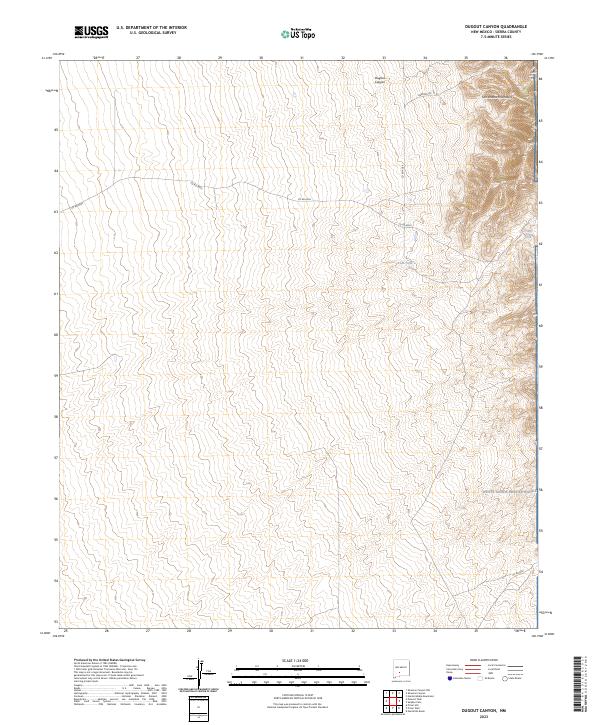 USGS Topographic Map – Dugout Canyon