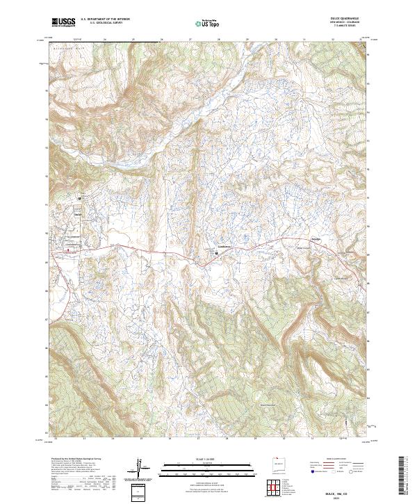 USGS Topographic Map – Dulce