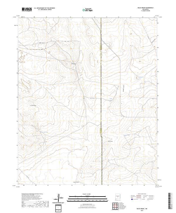 USGS Topographic Map – Dulce Draw