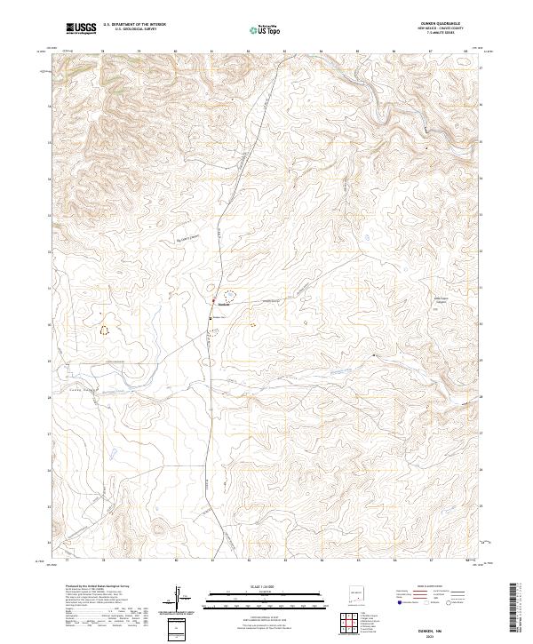 USGS Topographic Map – Dunken