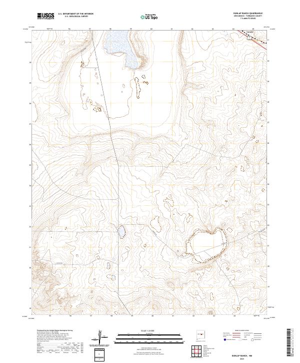 USGS Topographic Map – Dunlap Ranch