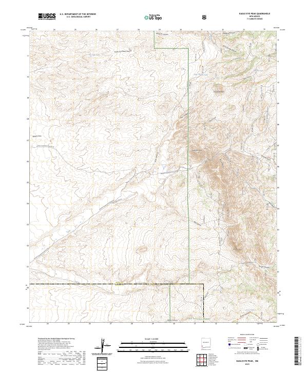 USGS Topographic Map – Eagle Eye Peak