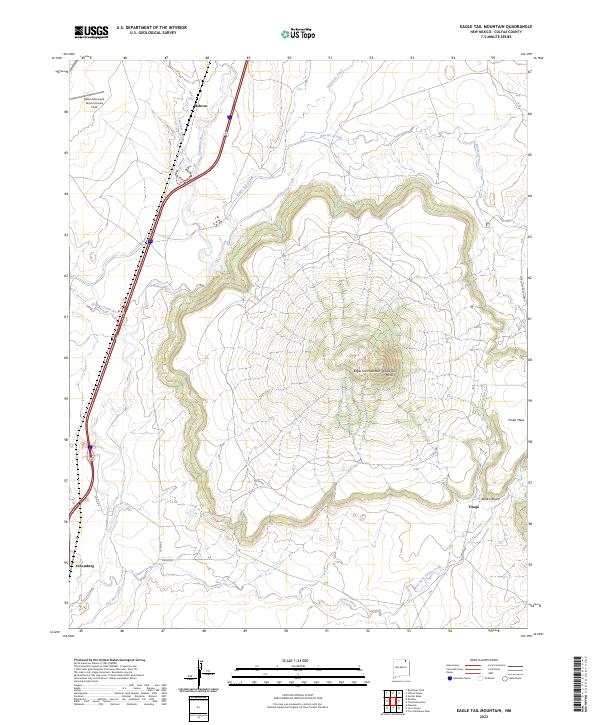 USGS Topographic Map – Eagle Tail Mountain