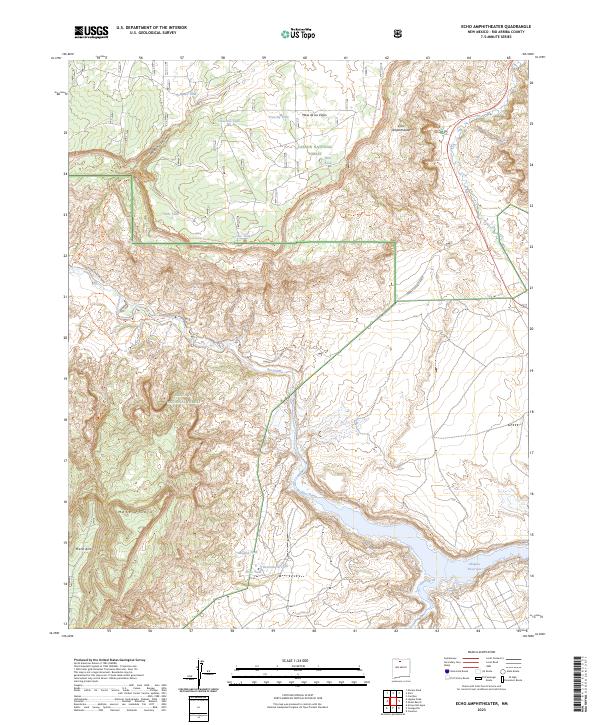 USGS Topographic Map – Echo Amphitheater