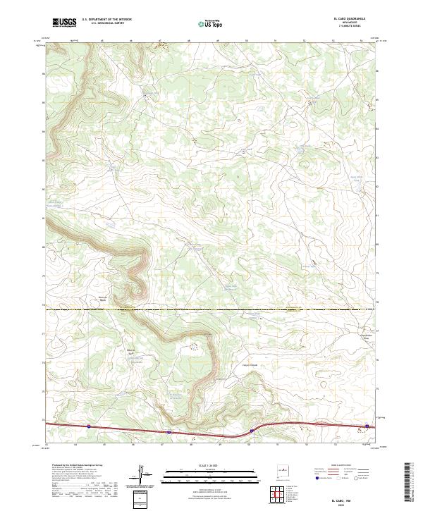 USGS Topographic Map – El Cabo