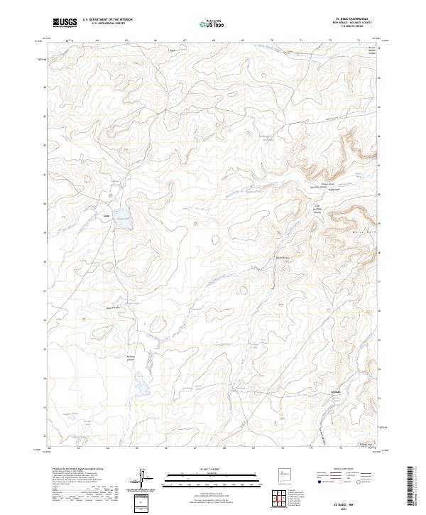 USGS Topographic Map – El Dado