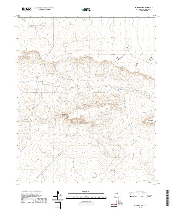 USGS Topographic Map – El Morro Mesa