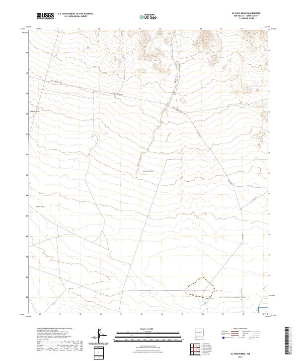 USGS Topographic Map – El Paso Draw