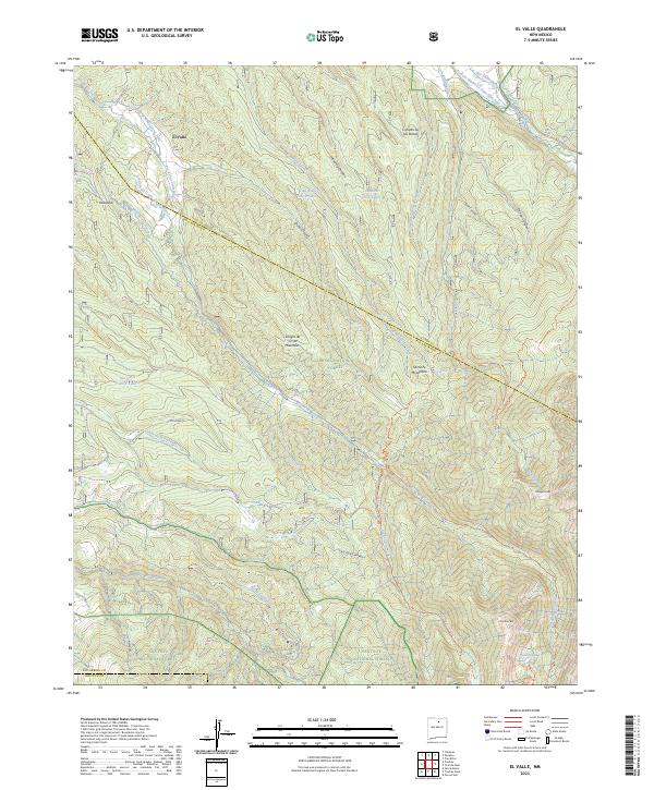 USGS Topographic Map – El Valle