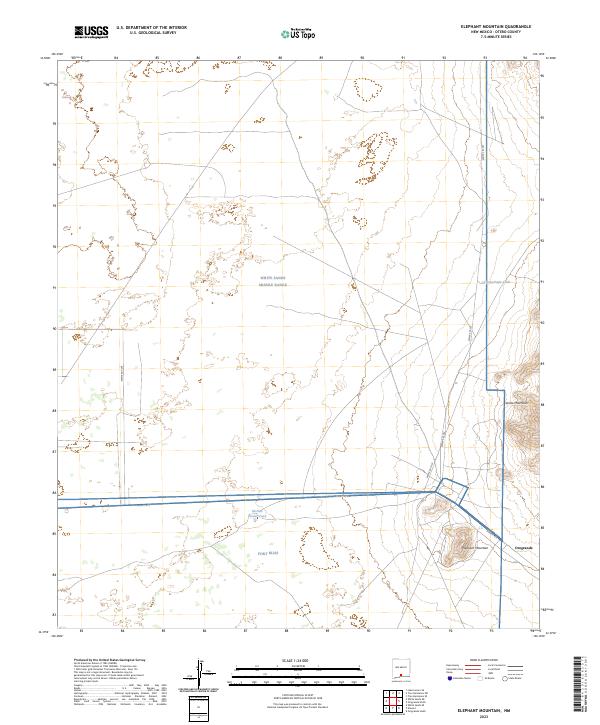 USGS Topographic Map – Elephant Mountain