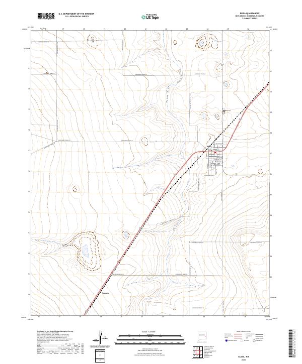 USGS Topographic Map – Elida