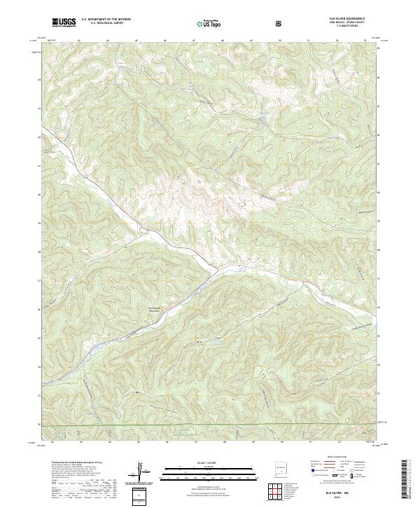 USGS Topographic Map – Elk-Silver
