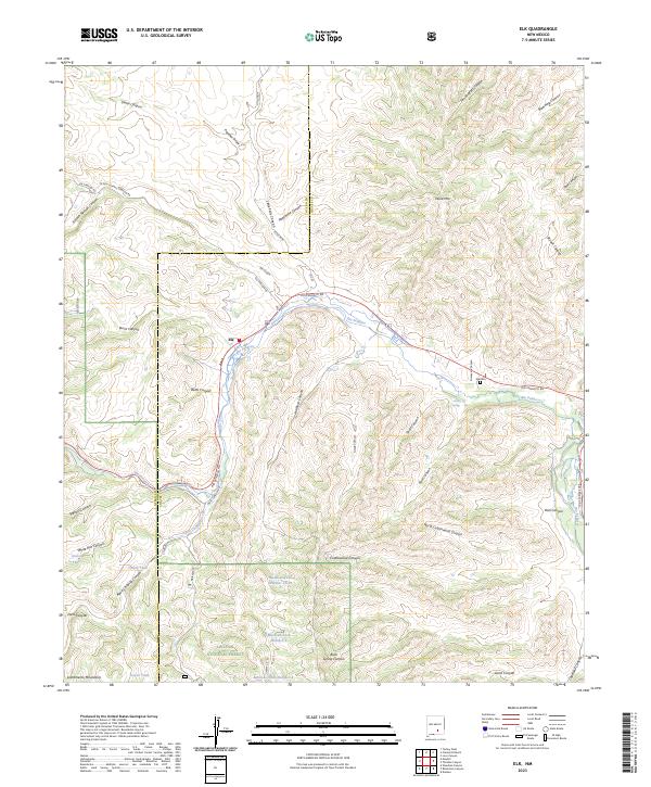 USGS Topographic Map – Elk