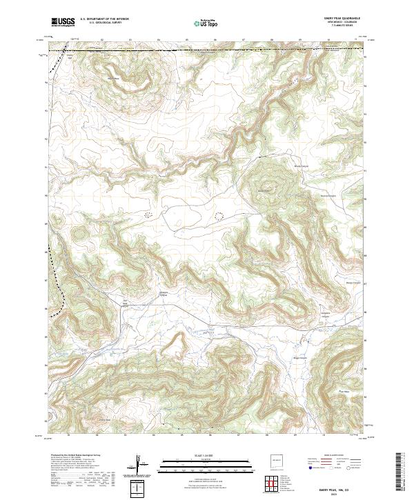 USGS Topographic Map – Emery Peak
