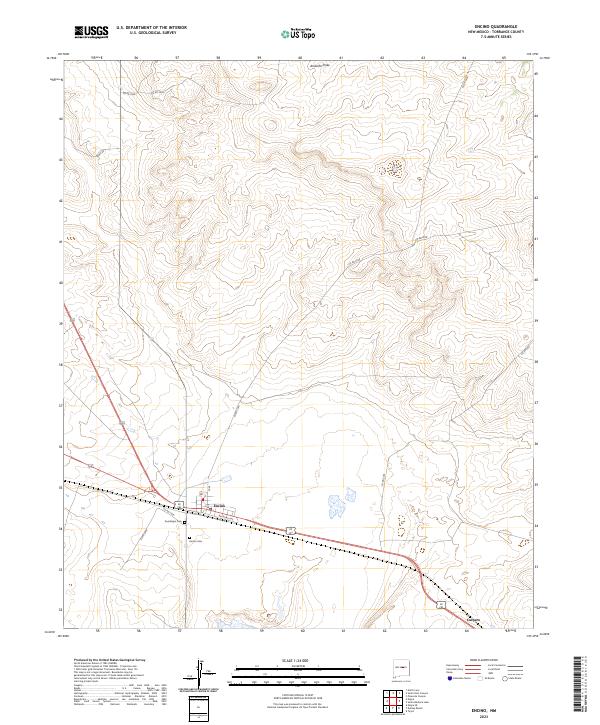 USGS Topographic Map – Encino