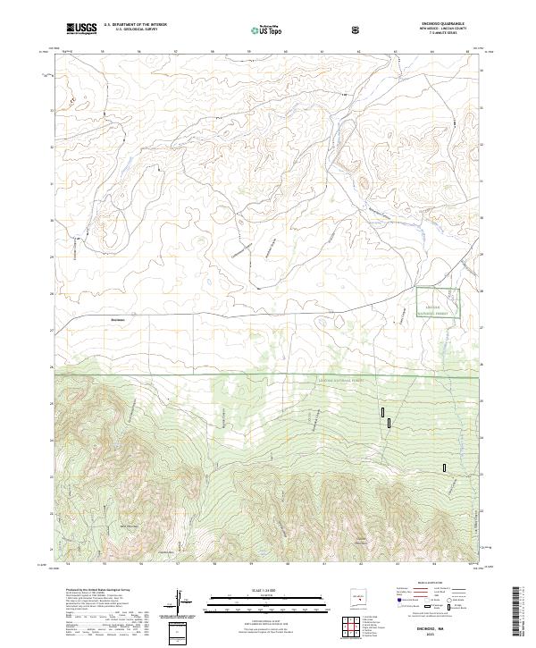 USGS Topographic Map – Encinoso