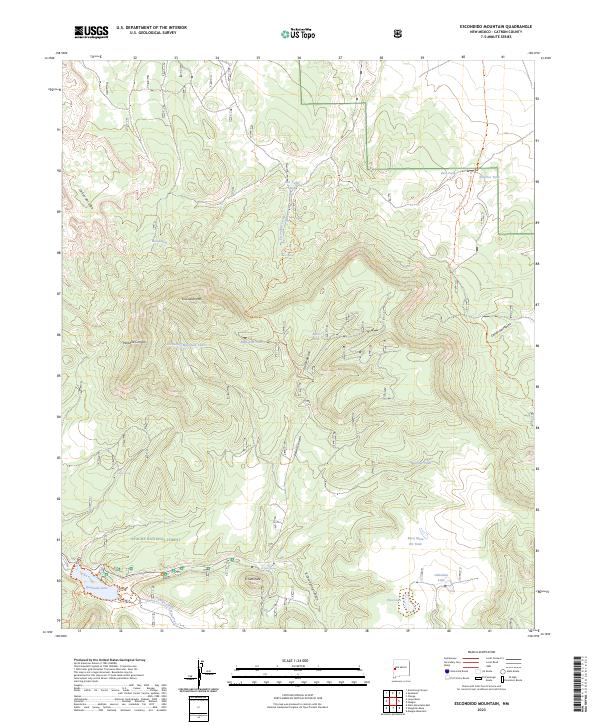 USGS Topographic Map – Escondido Mountain