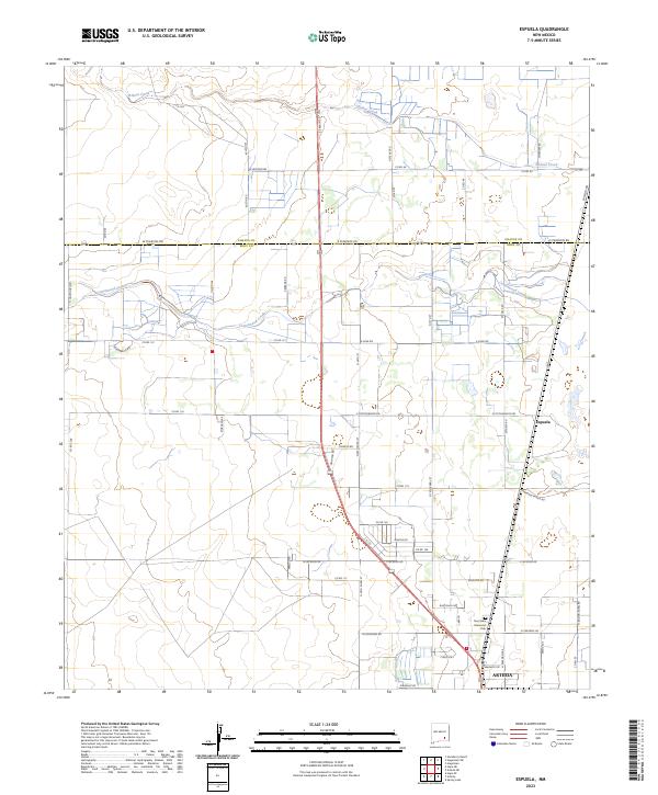 USGS Topographic Map – Espuela