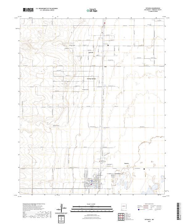 USGS Topographic Map – Estancia