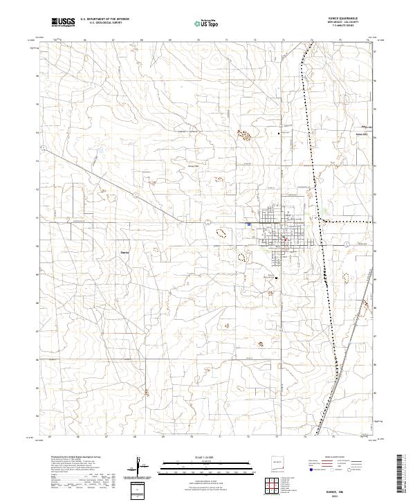 USGS Topographic Map – Eunice