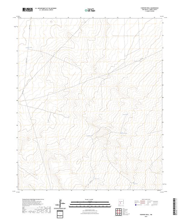 USGS Topographic Map – Fairview Well